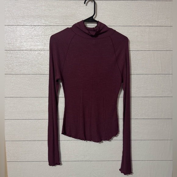 NEW Free People Make it Easy Thermal Long Sleeve Top Size Small - Picture 2 of 6